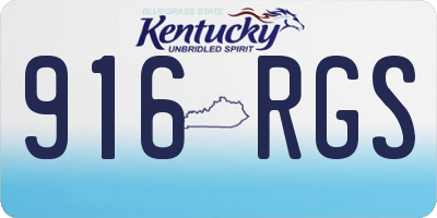 KY license plate 916RGS