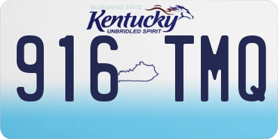 KY license plate 916TMQ