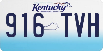 KY license plate 916TVH