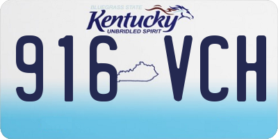 KY license plate 916VCH