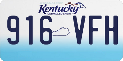 KY license plate 916VFH