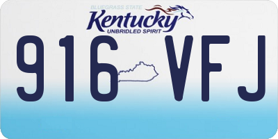 KY license plate 916VFJ