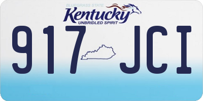 KY license plate 917JCI