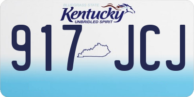 KY license plate 917JCJ