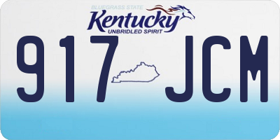 KY license plate 917JCM