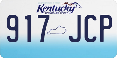 KY license plate 917JCP