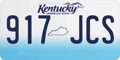 KY license plate 917JCS