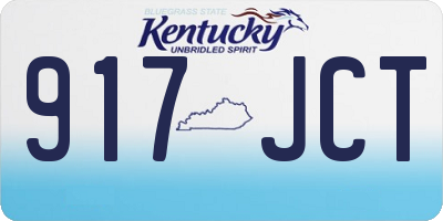 KY license plate 917JCT