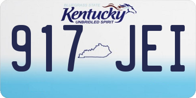 KY license plate 917JEI