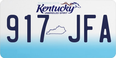 KY license plate 917JFA