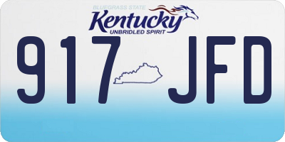 KY license plate 917JFD