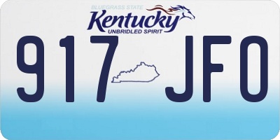 KY license plate 917JFO
