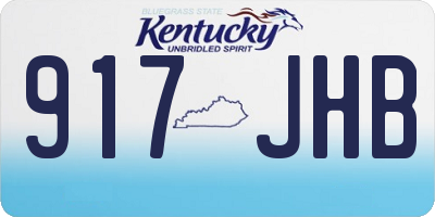 KY license plate 917JHB