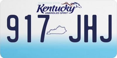 KY license plate 917JHJ
