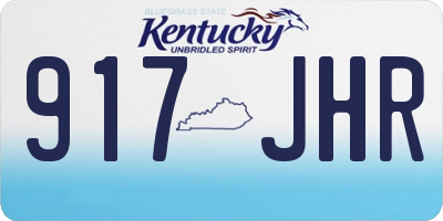 KY license plate 917JHR