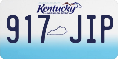 KY license plate 917JIP