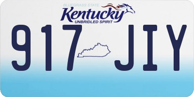 KY license plate 917JIY