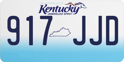 KY license plate 917JJD
