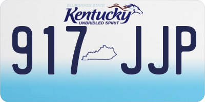 KY license plate 917JJP
