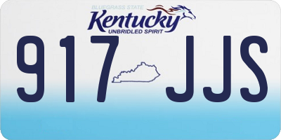 KY license plate 917JJS