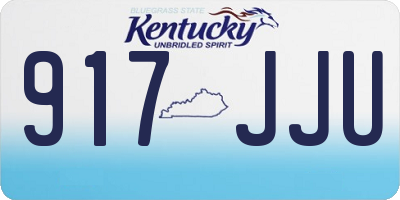 KY license plate 917JJU