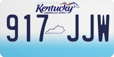 KY license plate 917JJW