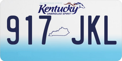 KY license plate 917JKL