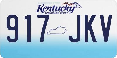KY license plate 917JKV