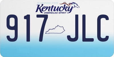 KY license plate 917JLC