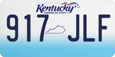 KY license plate 917JLF