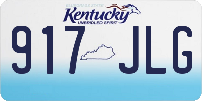 KY license plate 917JLG