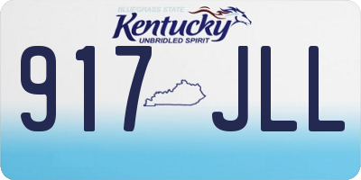 KY license plate 917JLL
