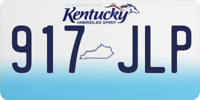 KY license plate 917JLP