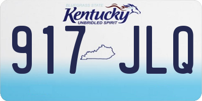 KY license plate 917JLQ