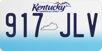 KY license plate 917JLV