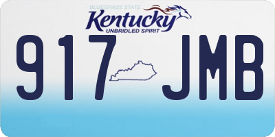 KY license plate 917JMB