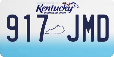 KY license plate 917JMD