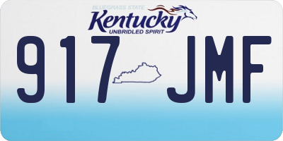 KY license plate 917JMF