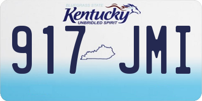 KY license plate 917JMI