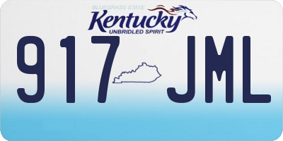 KY license plate 917JML