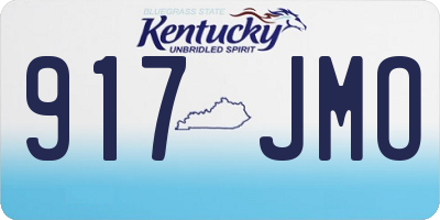 KY license plate 917JMO