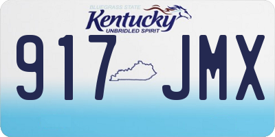 KY license plate 917JMX