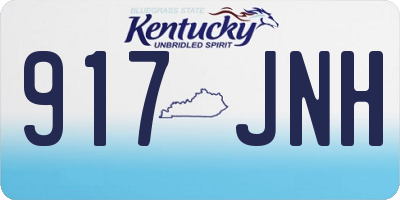 KY license plate 917JNH