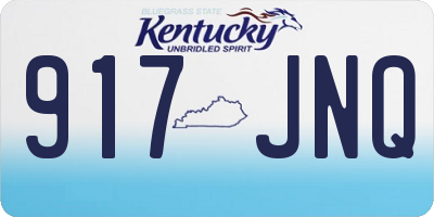 KY license plate 917JNQ