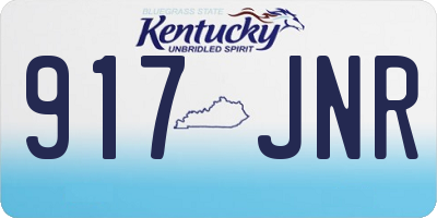 KY license plate 917JNR