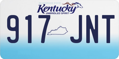 KY license plate 917JNT