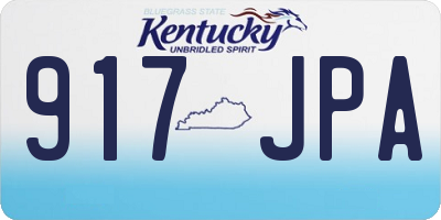KY license plate 917JPA