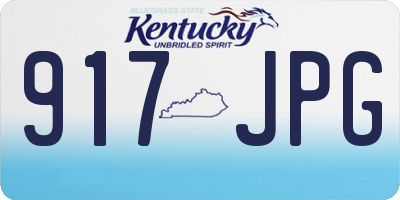 KY license plate 917JPG