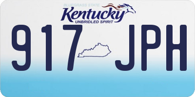 KY license plate 917JPH