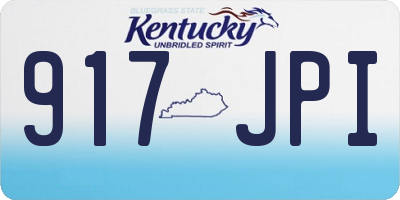 KY license plate 917JPI